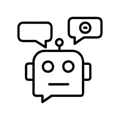 Poster - Robot chatbot ai assistant automation communication technology machine learning artificial intelligence