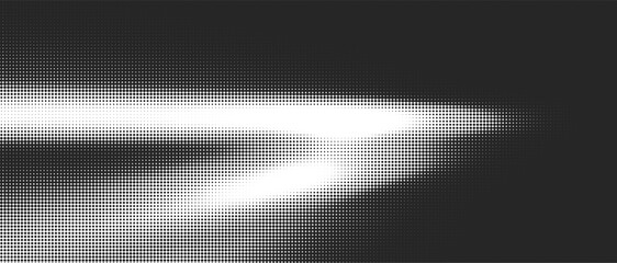 Poster - Abstract Noise Halftone Background Pattern with Distress Effect Overlay in Black and Grain Gradient Dot, Featuring Grainy Sand Stipple Texture for Retro Grunge Designs