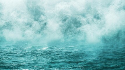 Wall Mural - Ocean Mist, Rolling Waves, Moody Seascape of excellence in splendor beyond compare with grace