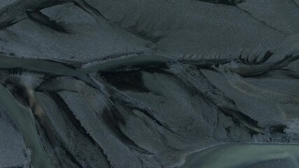 Wall Mural - Flying over the landscape of Iceland during daytime