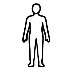 Poster - Simple Person Outline Icon