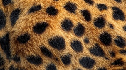 close-up view of a leopard-print fur texture.