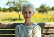 © iushakovsky - Photorealistic portrait of a female person with albinism in a sunny meadow
