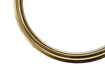 Poster - Elegant gold curved lines abstract art design on black background high on transparent background