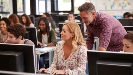 Poster - Mature Student Receives Support in Adult Education Class Generative AI