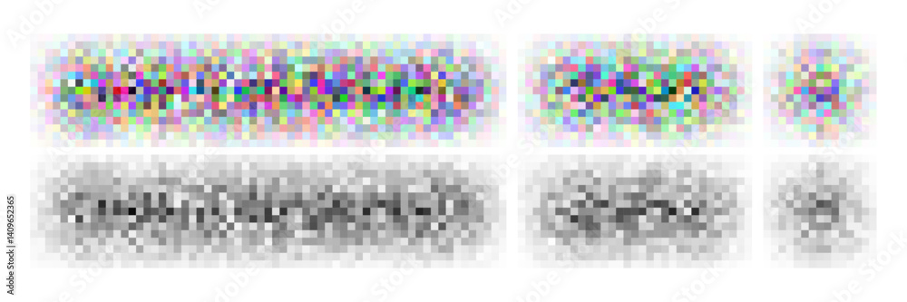 Pixelized Censor Text Vektor Pixel blurred censor mosaic. Censorship square face effect ...