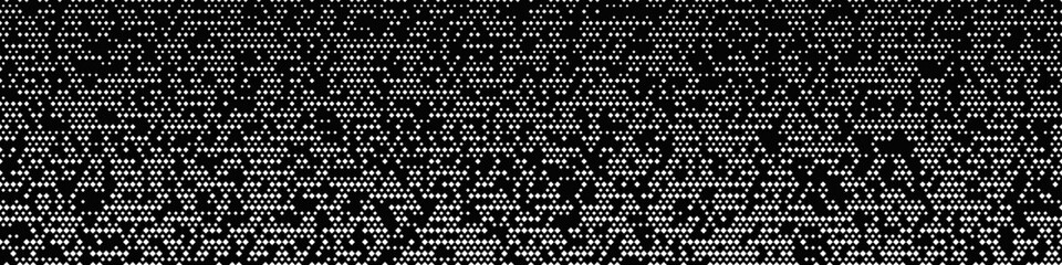 Poster - Black and white repeating wide square pattern background design
