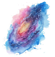 Wall Mural - png book watercolor watercolor painting universe.
