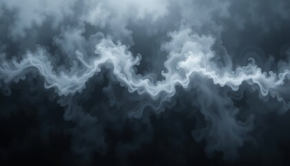Poster - Ethereal mist swirls abstract background digital art atmospheric environment close-up view conceptual imagery for artistic exploration