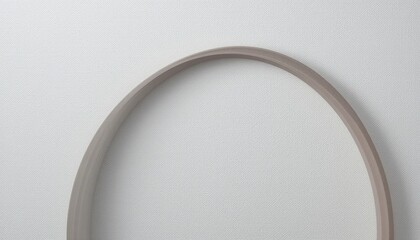 Poster - Creative circular wood frame design minimalist studio setting home decor inspiration natural aesthetic close-up perspective