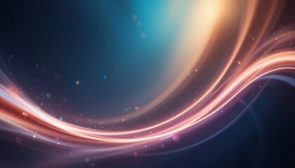 Poster - Dynamic light waves abstract design digital art colorful background futuristic style