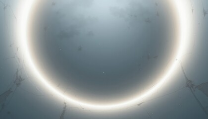 Poster - Glistening light ring phenomenon in ethereal atmosphere digital art surreal environment abstract conceptual perspective
