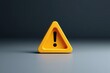 © Iamflow2468 - Warning issue notice concept. Warning sign in a triangular shape, colored yellow against a dark background.