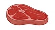 © DYAN - Cartoon illustration of a slice of raw meat