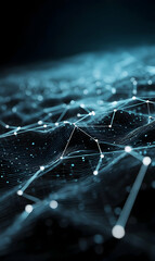 Poster - Intricate digital network landscape connecting diverse elements for innovation