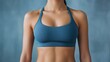 © lisbeth - Woman s Athletic Torso in Teal Sports Bra Fitness Health