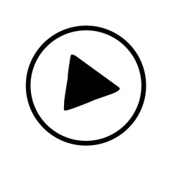 Play button icon vector se