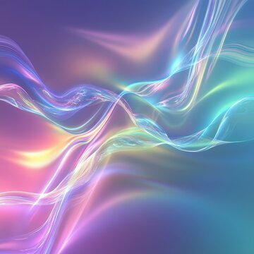 Prism wave pulls gently on a glowing hazy background