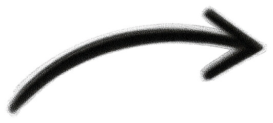 Poster - PNG Black curve arrow symbol directional navigation.