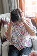 © Chinnapong - Dementia, Alzheimer's disease elderly senior patient (old aged women) with depression, mental stress illness, memory loss, schizophrenia, or cervical vertigo symptom