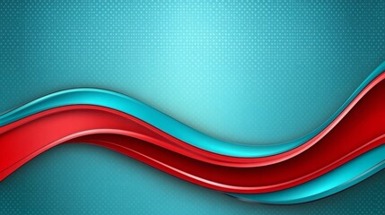Fototapete - red and blue realistic colroful glamour fluid abstract technology design wave decoration in isolated elegant background, luxury liquid businsess background presentation