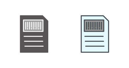 barcode inventory icon design