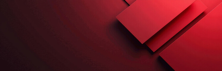 Poster - A Dark Red And Geometric Template With A Minimalist Design Featuring Light Gradients And Matte Textures On An Abstract Background.
