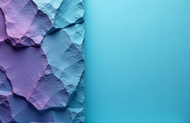 Aufkleber - A Vibrant Turquoise Violet Gradient Overlays A Toned Rough Stone Texture On A Blue Background Leaving Space For Design Elements.