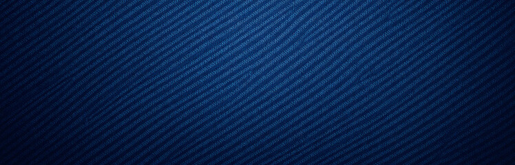 Aufkleber - Abstract Denim Background Featuring Navy Blue Tone With Textured Weave And Open Space For Creative Design Elements.
