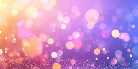 Poster - A vibrant, dreamy background featuring colorful bokeh lights, creating a soft and enchanting atmosphere.