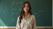 © Yusrizal - Female adult model, standing in a classroom.