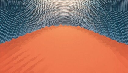 Poster - Dynamic abstract landscape art digital imagery modern graphic design vivid color palette artistic environment creative visualization
