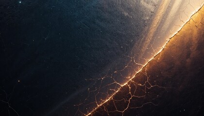 Poster - Captivating celestial event showcasing radiant light patterns over earth abstract art digital artwork cosmic environment aerial view visual harmony for creative inspiration