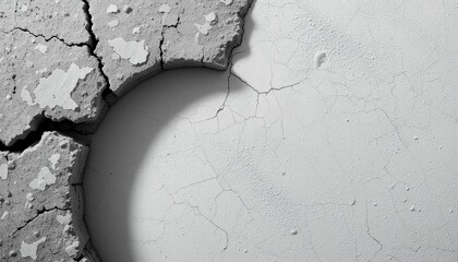 Poster - Cracked texture interaction urban setting high-resolution image abstract design close-up view visual concept for modern aesthetics