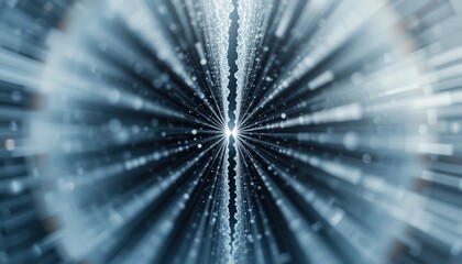 Poster - Dynamic light rays emitting from a central point abstract photography digital art futuristic environment close-up viewpoint visual concept