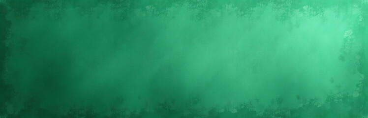 Aufkleber - The Grunge Background Is A Wide, Distressed Backdrop Suitable For A Panoramic Web Banner With An Abstract Green Color Scheme.