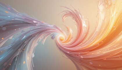 Poster - Dynamic swirls of colorful light abstract art digital creation vibrant environment artistic perspective energy and motion