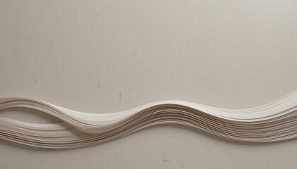 Poster - Creative paper wave design studio setting abstract art minimalist environment top-down viewpoint contemporary concept for artistic display