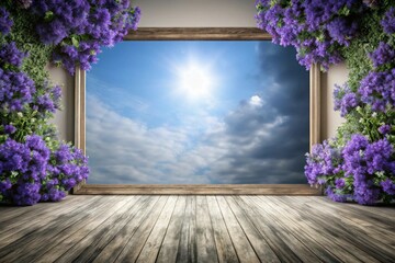 Fototapete - simple purple background . flat purple gradation