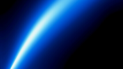 Wall Mural - Abstract Blue Light Flare on Black Background