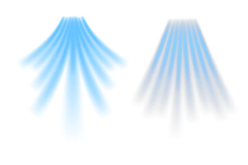 Poster - Stream of fresh wind png. Imitation of the exit of cold air from the air conditioner.