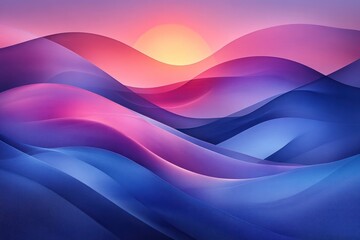 Wall Mural - abstract landscape with vibrant colors