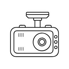 Wall Mural - car dashcam icon, car dashcam vector illustration-simple illustration of car dashcam, perfect for ca