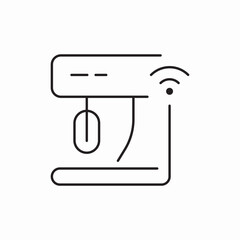 Poster - mixer icon vector sign