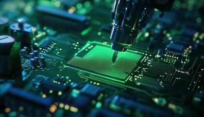 Poster - Precision Engineering: Robotic Arm on Microchip for High-Tech Manufacturing
