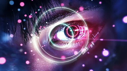 Poster - Cybernetic Eye: A Glimmer of Futuristic Technology