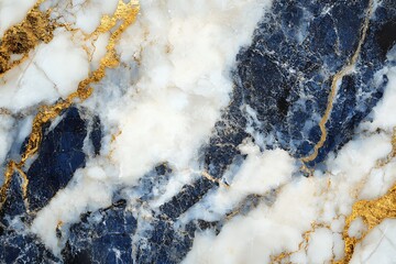 Wall Mural - luxury marble texture background with a mix of white, blue, and gold tones. this natural stone color