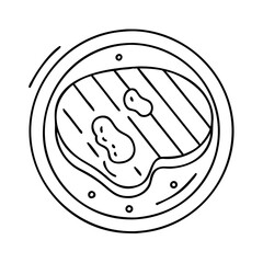 Wall Mural - steak icon, steak vector illustration-simple illustration of steak, perfect for steak logos and icon
