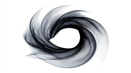 Poster - Swirling Abstract Vortex Design - Abstract swirling pattern, symbolizing movement, energy, infinity, connection, and transformation. Elegant and harmonious
