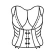 © Md - corset icon, corset vector illustration-simple illustration of corset, perfect for corset logos and icons